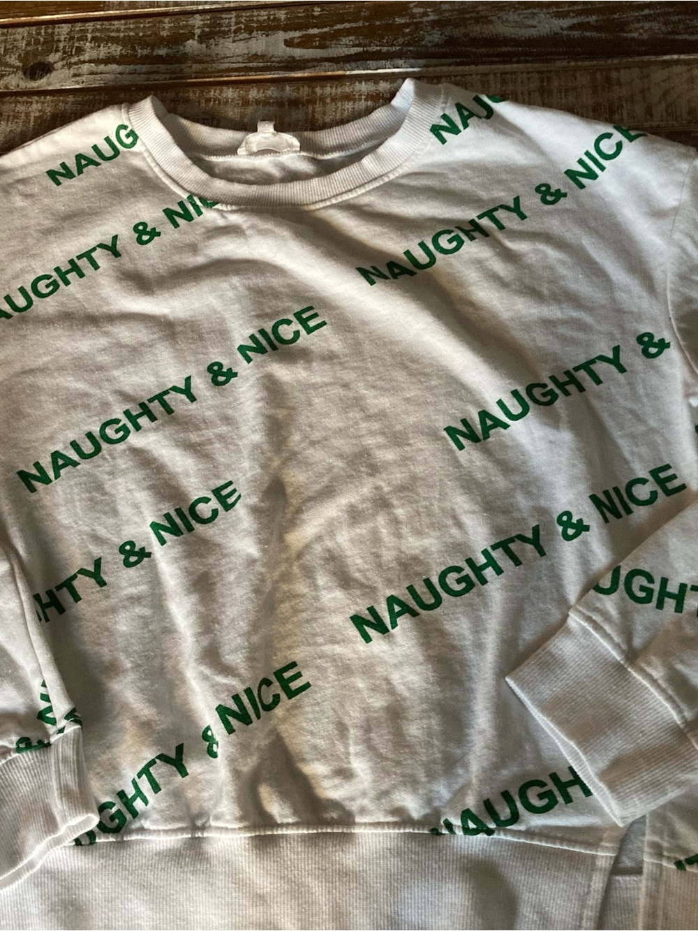 naughty & nice holiday top